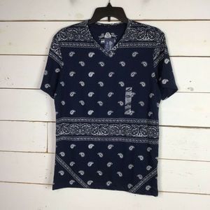 New American Rag T Shirt Short Sleeve Blocked Band